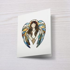 Julekort A6 dobbel – Engel