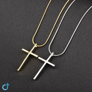 Halskjede kors (stål)