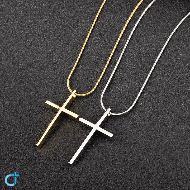 Halskjede kors (stål)