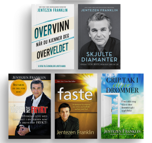Bokpakke med 5 bøker av Jentezen Franklin – kristen litteratur fra Agape Forlag